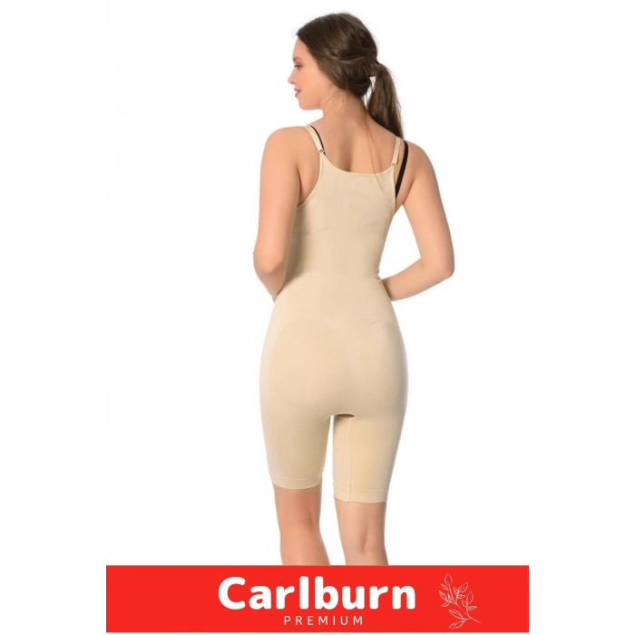 2 Beden İncelten Askılı Toparlayıcı Sıkılaştırıcı Vücut Şekillendiren Kadın Fermuarlı Tam Boy Korse