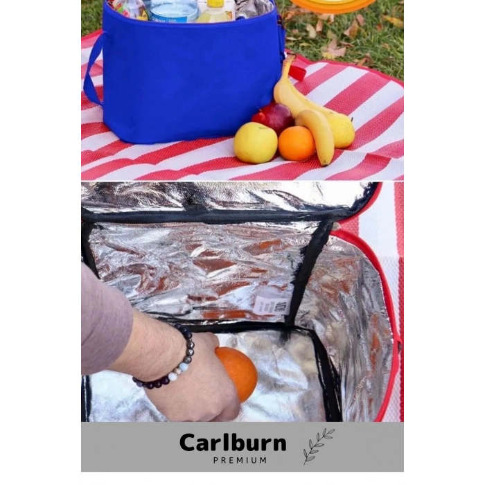 Özel Üretim Şık Görünüm Uzun Süre Sıcak Soğuk Dayanıklı Plaj Kamp Sahil Piknik Termos Çanta 15 Litre