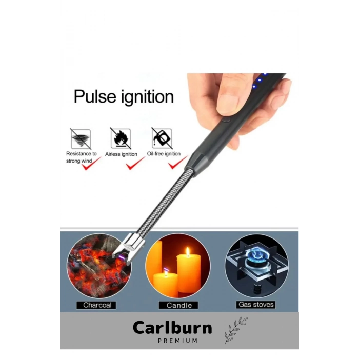 Özel Üretim Islak Rüzgar Olumsuz Hava Koşullarında Yanabilen Metal Dayanıklı Şarjlı Esnek Çakmak