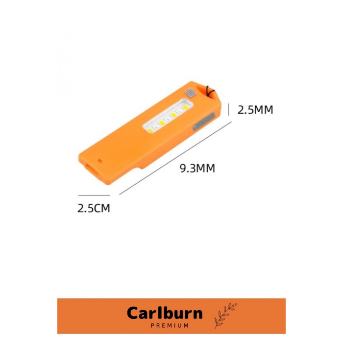 Premium Acil Durum Deprem Taşınabilir Aydınlatmalı 3 Modlu Usb Şarjlı Işıklı Hayatta Kalma Düdüğü