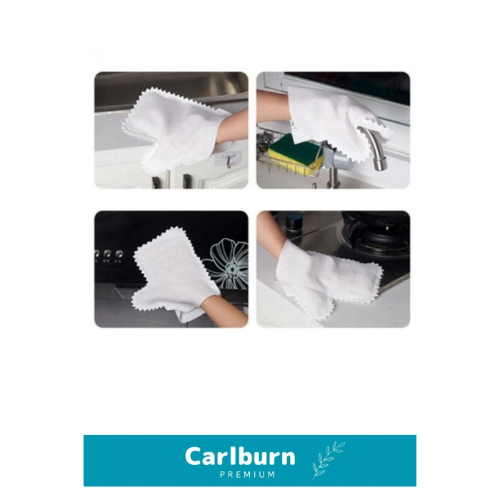 Özel Üretim Yüksek Kaliteli Mikrofiber Pratik Çok Amaçlı Temizlik Toz Alma Eldiveni 10 Adet