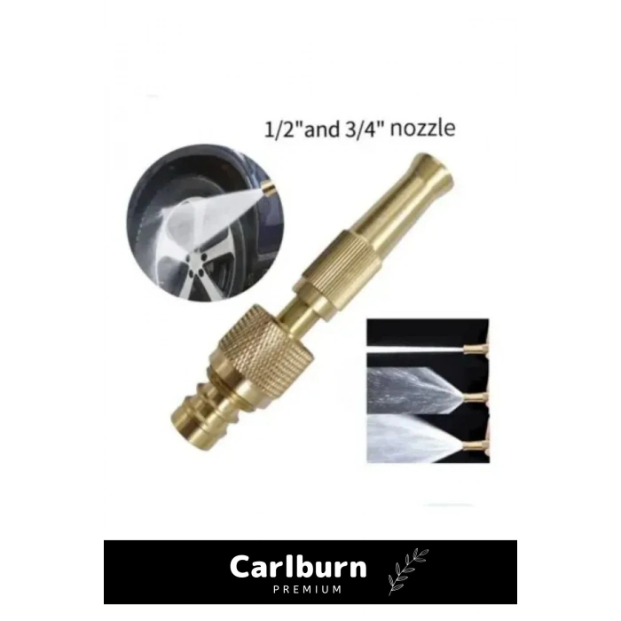 Premium Seri 15mm Bahçe Araba Dış Cephe Balkon Yüksek Basınçlı Ayarlanabilir Hortum Başlığı