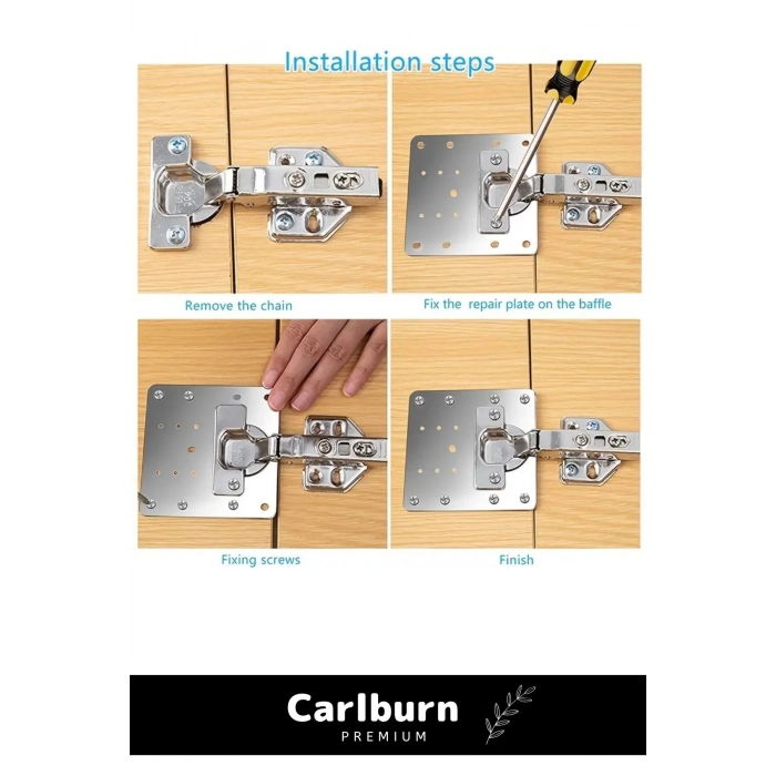 Özel Üretim Kusursuz Sabitleyici Etkili Çözüm Dayanıklı Sağlam Paslanmaz Çelik Menteşe Onarım Plaka