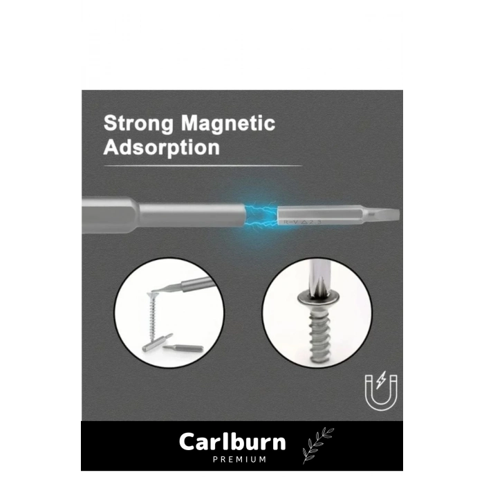 Özel Üretim Dayanıklı Güvenilir Ergonomik Başlıklı Pratik Taşınabilir 25 Parça Tornavida Seti