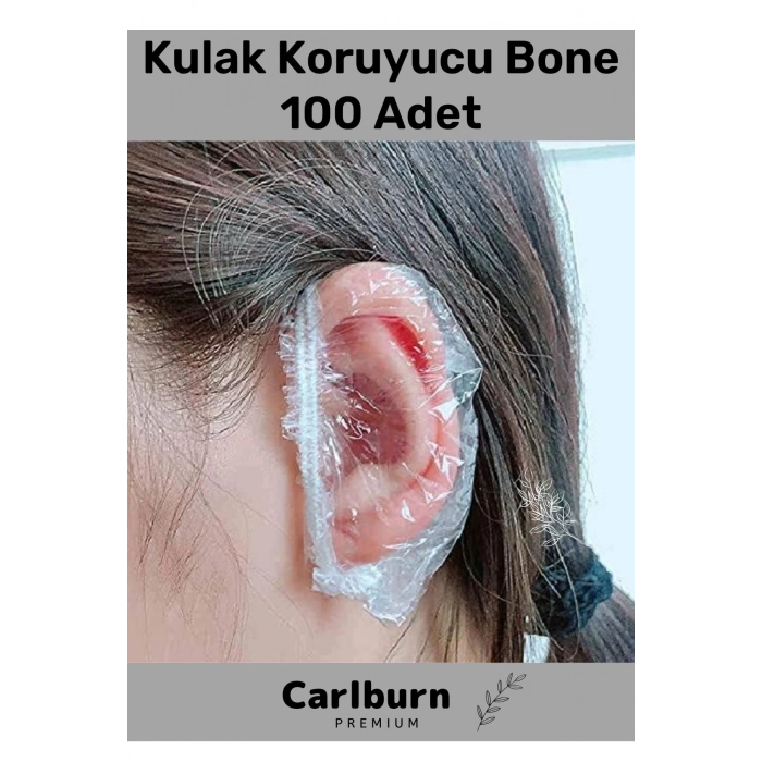 Özel Üretim Su Geçirmez Koruyucu Dayanıklı Hafif Şeffaf Herkese Uyumlu Kulak Bonesi 100 Adet