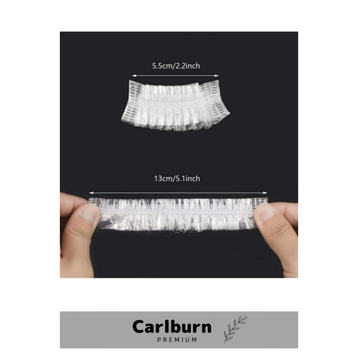 Özel Üretim Su Geçirmez Koruyucu Dayanıklı Hafif Şeffaf Herkese Uyumlu Kulak Bonesi 100 Adet