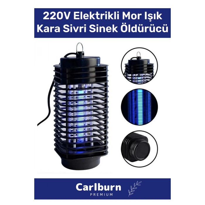 Özel Üretim Prizli Az Yer Kaplar 220V Elektrikli Cihaz Cız Lamba Mor Işık Kara Sivri Sinek Öldürücü