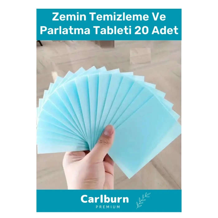Özel Üretim Parçalanabilir Güçlü Formül Dükkan Fayans Ahşap Zemin Temizleme Parlatma Tableti 20 Adet