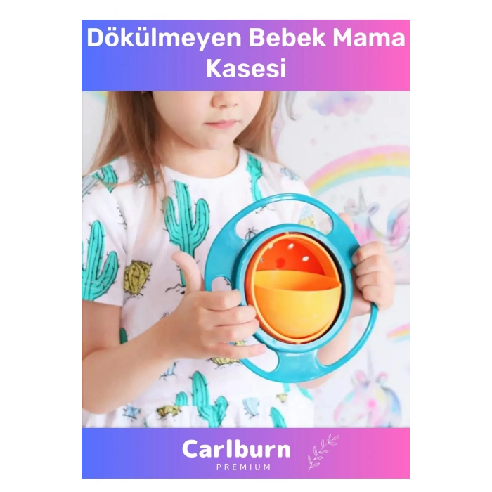 Özle Üretim Bpa İçermeyen Pratik Kolay Temizlenir Eğlenceli Asla Dökülmeyen Bebek Mama Kasesi