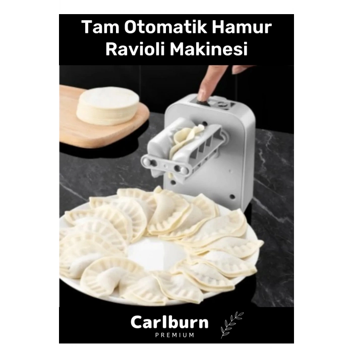 Premium Seri 1300mAh Usb Şarjı ile 1500 İşlem Yapabilen Kaymaz Tam Otomatik Hamur Ravioli Makinesi