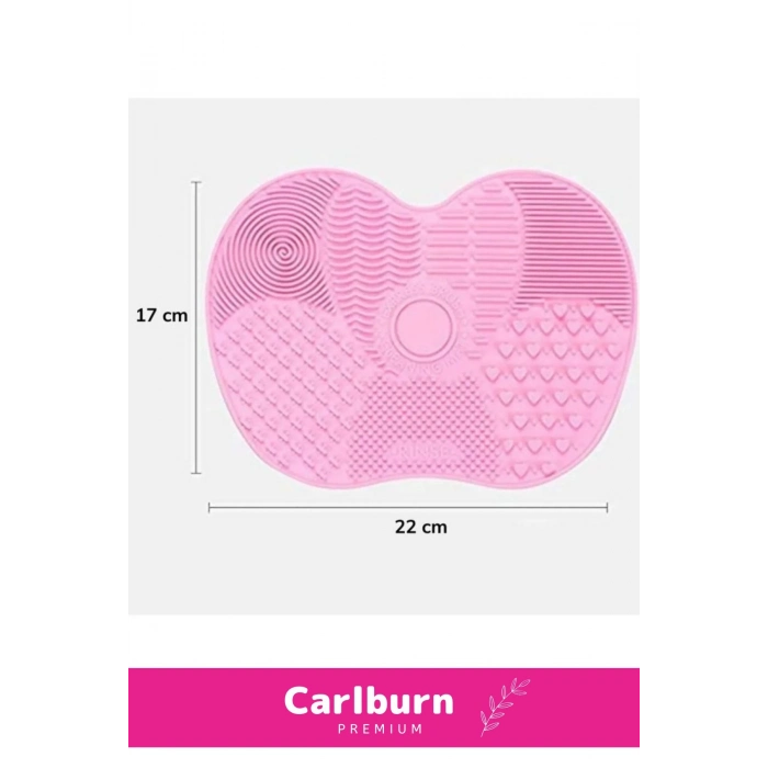 Özel Üretim Pratik Yıkanabilir Kurutulabilir Silikon Makyaj Fırçası Süngeri Temizleme Matı Aparatı