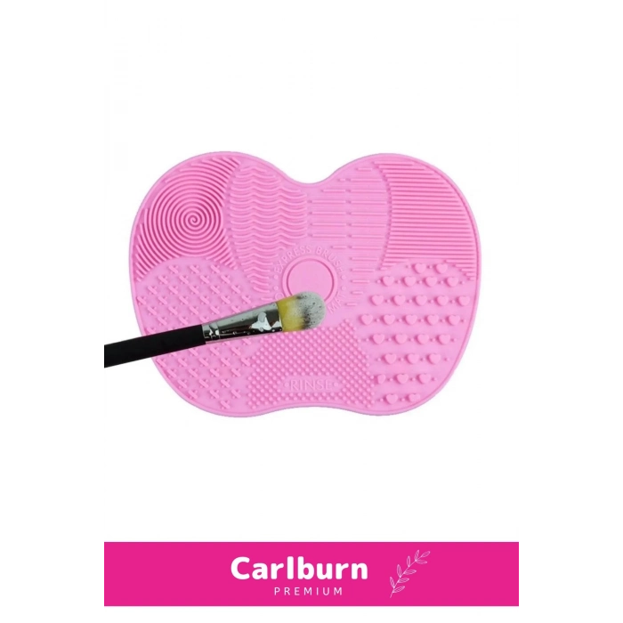 Özel Üretim Pratik Yıkanabilir Kurutulabilir Silikon Makyaj Fırçası Süngeri Temizleme Matı Aparatı