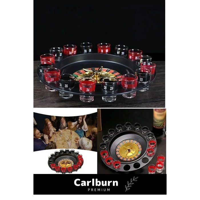 Özel Üretim 16 Shot Bardaklı Eğlence Parti Casino Yılbaşı Alkol Rus Ruleti Tekila İçki Evde Oyun Set