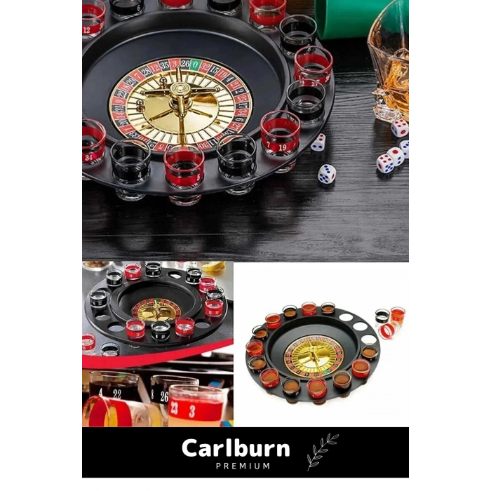 Özel Üretim 16 Shot Bardaklı Eğlence Parti Casino Yılbaşı Alkol Rus Ruleti Tekila İçki Evde Oyun Set