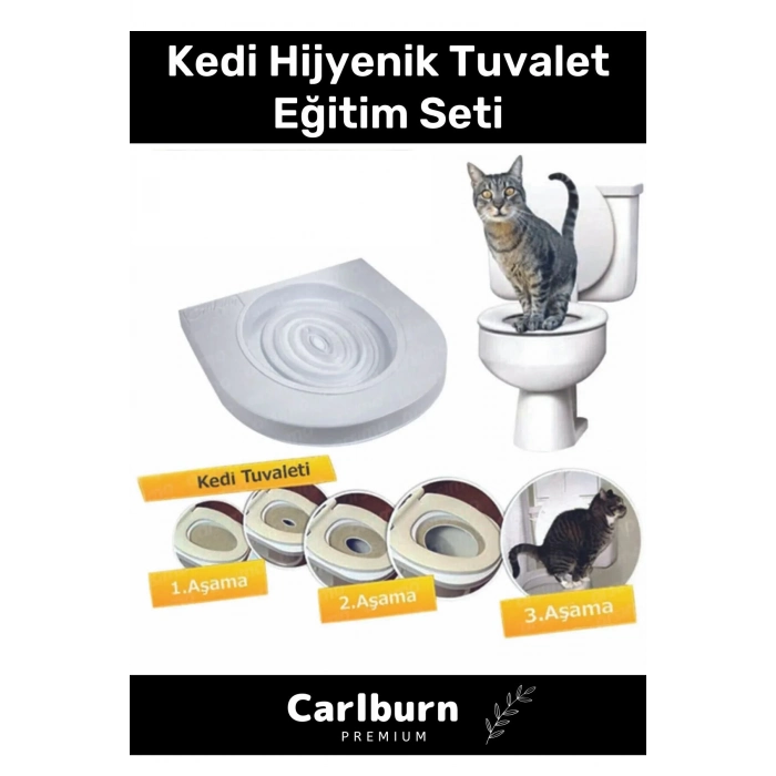 Özel Üretim Klozet Alıştırma Kapağı Kum Kabı Wc Yavru Yetişkin Kedi Hijyenik Tuvalet Eğitim Seti