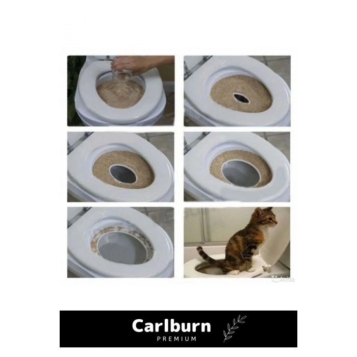 Özel Üretim Klozet Alıştırma Kapağı Kum Kabı Wc Yavru Yetişkin Kedi Hijyenik Tuvalet Eğitim Seti