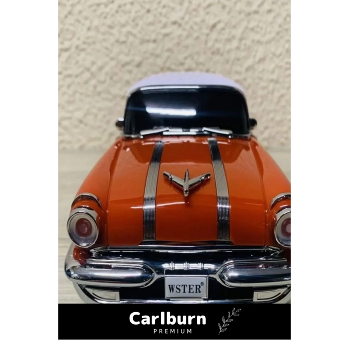 Özel Üretim Nostaljik Pontiac Araba 1955 Model Bluetooth Hoparlör Fm Radyo USB Aux Destekli Speaker