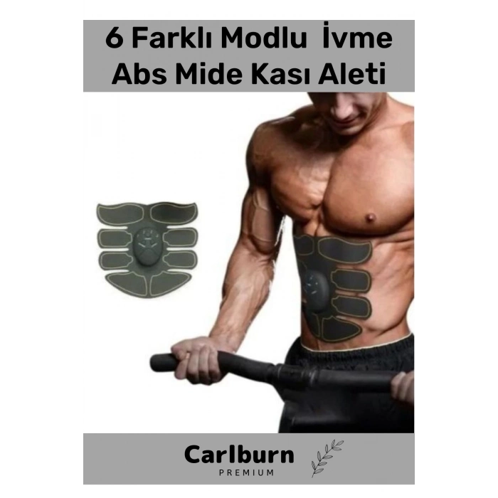 Özel Üretim 6 Farklı Modlu Kumandalı Pedli Ritim Yumuşak İvme Six Pad Abs Mide Kası Aleti