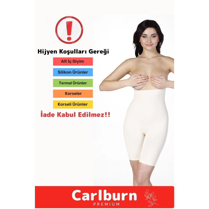 Yüksek Bel İz Göstermeyen Kayma Önleyen Push-Up Destekli İnceltici Dikleştirici Toparlayıcı Korse