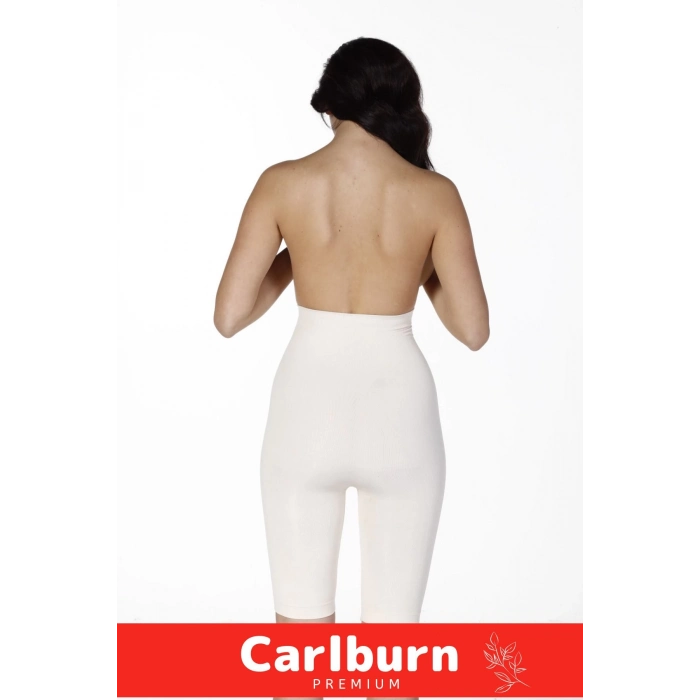 Yüksek Bel İnceltici Terlemeyi Önleyen Kaymaz Destekli İz Göstermeyen Uzun Paçalı Toparlayıcı Korse