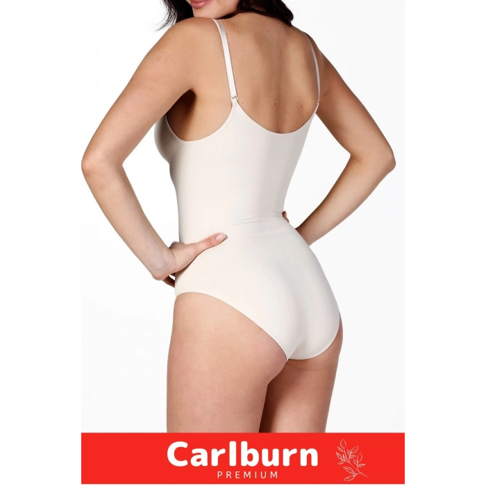 İz Saklayan Lazer Kesim İnceltici Etkili Push-Up Askılı Toparlayıcı Çıtçıtlı Slip Body Zıbın Korse