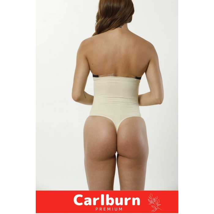Yüksek Bel Karın Toparlayıcı Kaymaz İz Göstermeyen Sıkılaştırıcı Kadın Slip String Tanga Korse