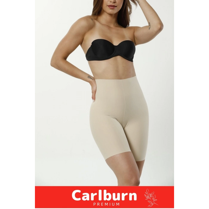 İz Göstermez Kaymaz Toparlayici Sabitletici 2 Beden İnceltici Sıkılaştırıcı Lazer Kesim Paçalı Korse