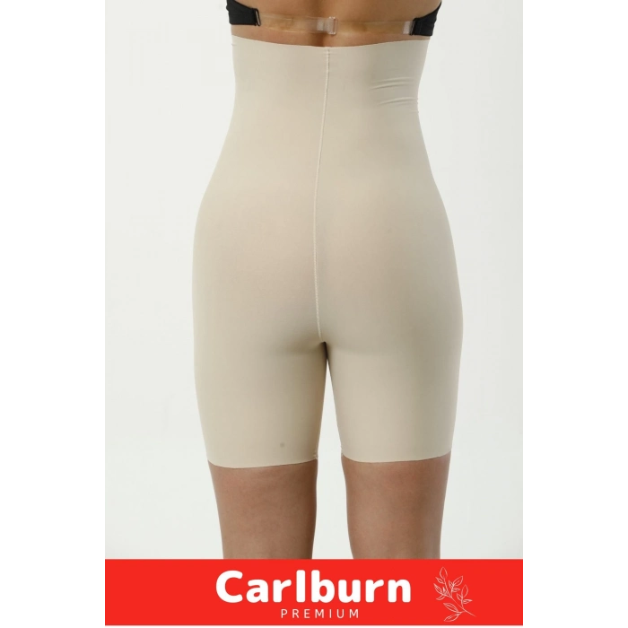 İz Yapmaz Kaymayı Önleyen Silikon Toparlayıcı Şekillendirici Şık Lazer Kesim Yüksek Bel Paçalı Korse