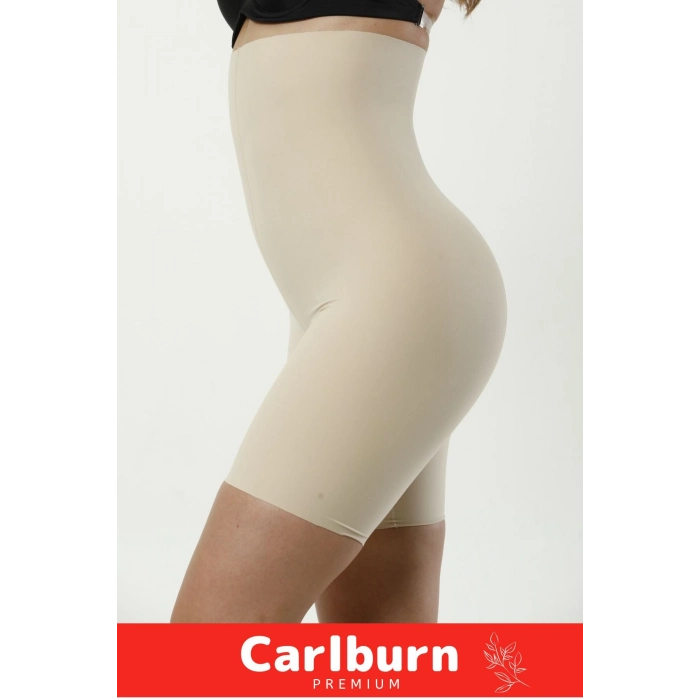 İz Yapmaz Kaymayı Önleyen Silikon Toparlayıcı Şekillendirici Şık Lazer Kesim Yüksek Bel Paçalı Korse