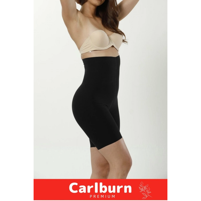 İz Yapmaz Kaymayı Önleyen Silikon Toparlayıcı Şekillendirici Şık Lazer Kesim Yüksek Bel Paçalı Korse