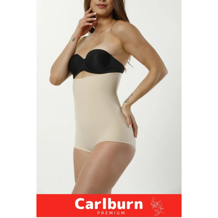 İz Göstermeyen Toparlayıcı Şekillendirici Sıkılaştırıcı Push-Up Lazer Kesim Yüksek Bel Slip Korse