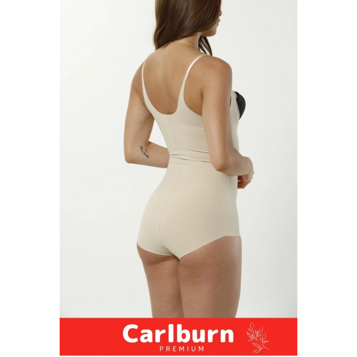 2 Beden Küçülten İz Göstermeyen Kaymaz Toparlayıcı Kadın Lazer Kesim Gögüs Destekli Bady Korse