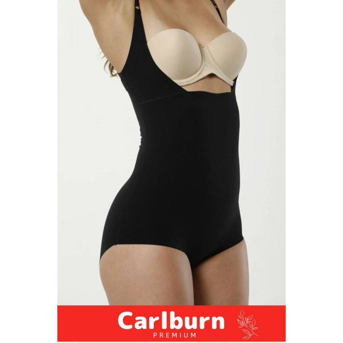 2 Beden Küçülten İz Göstermeyen Kaymaz Toparlayıcı Kadın Lazer Kesim Gögüs Destekli Bady Korse