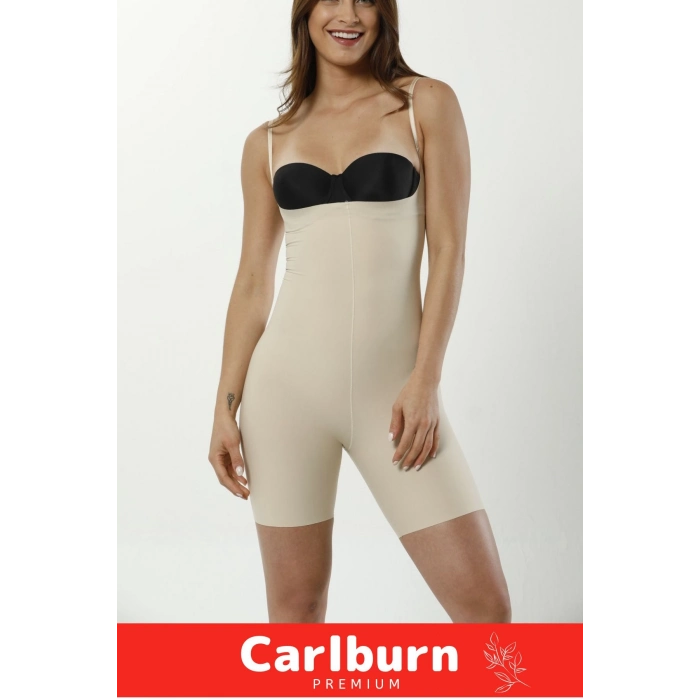 İz Göstermeyen 2 Beden İncelten Kaymaz Silikon Toparlayıcı Lazer Kesim Tam Boy Askılı Korse