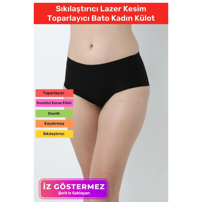 İz Göstermeyen Toparlayıcı Kaymaz Toparlayıcı Sıkılaştırıcı Lazer Kesim Toparlayıcı Bato Kadın Külot