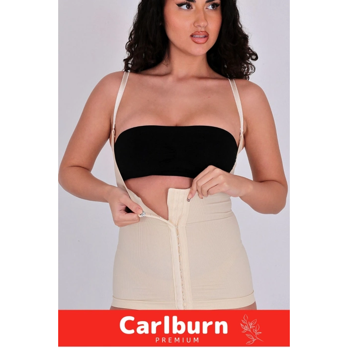 Vücut Şekillendirici Toparlayıcı Sıkılaştırıcı 2 Beden İncelten Askılı Gögüs Altı Ağraflı Bel Korse