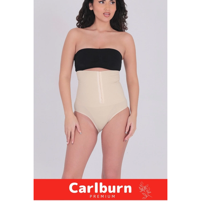 1 Beden İncelten Toparlayıcı Sıkılaştırıcı Vücut Şekillendirici Kaymaz Ağraflı Yüksek Bel Slip Korse