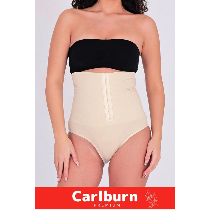 1 Beden İncelten Toparlayıcı Sıkılaştırıcı Vücut Şekillendirici Kaymaz Ağraflı Yüksek Bel Slip Korse