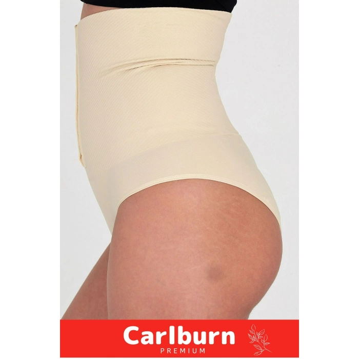 1 Beden İncelten Toparlayıcı Sıkılaştırıcı Vücut Şekillendirici Kaymaz Ağraflı Yüksek Bel Slip Korse