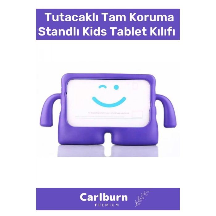 Özel Üretim Apple Ipad 7. 8. 9. Nesil 10.2 Inç Yumuşak Dokulu Tutacaklı Tam Koruma Standlı Kids
