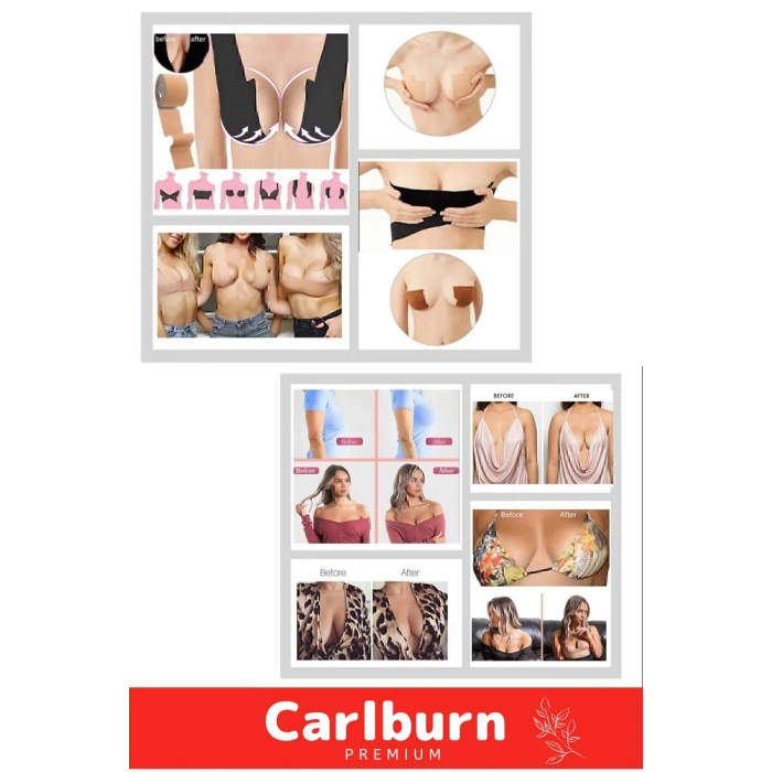 Yeni Ürün Suya Tere Dayanıklı Göğüs Kaldırıcı Dikleştirici Sabitleyici Şekillendirici Bant - 5 Metre