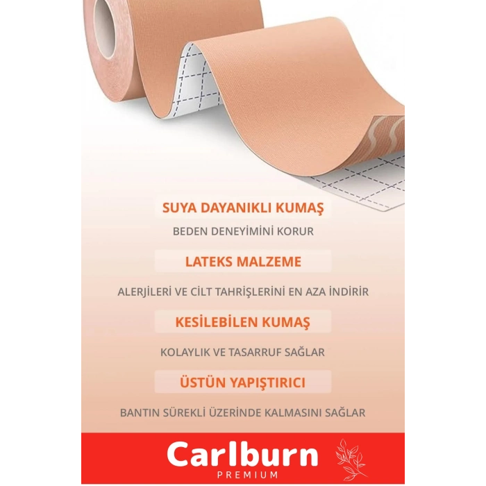 Yeni Ürün Suya Tere Dayanıklı Göğüs Kaldırıcı Dikleştirici Sabitleyici Şekillendirici Bant - 5 Metre