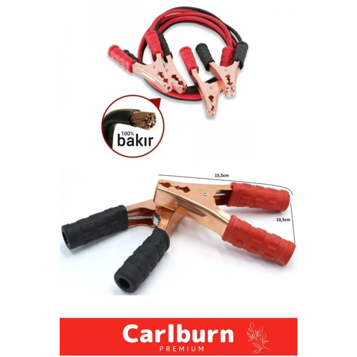 Özel Üretim %100 Bakır Kalın Kablo 1200 Amper Güçlü Oto Akü Takviye Hızlı Şarj Kablosu