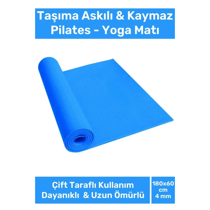 Özel Konfor Model Çift Taraflı Kaymaz Silinebilir Antibakteriyel Eva Yoga Meditasyon Minderi 4mm Mat