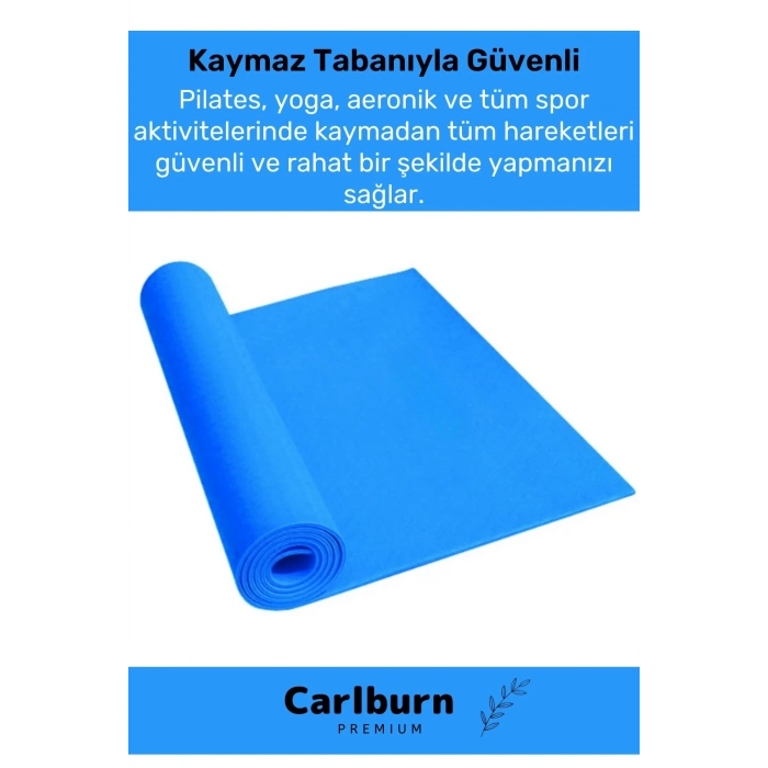 Özel Konfor Model Çift Taraflı Kaymaz Silinebilir Antibakteriyel Eva Yoga Meditasyon Minderi 4mm Mat