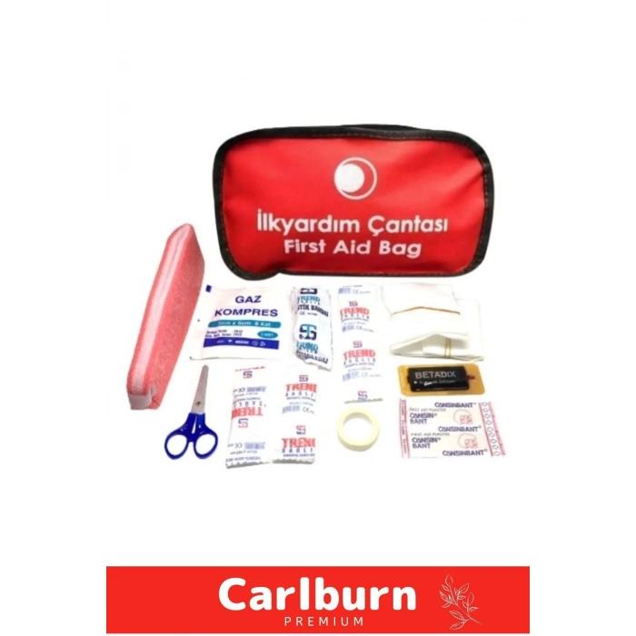 Özel Üretim Acil Müdahale Ev Iş Yeri Araba Okul Deprem Ecza Ilk Yardım Bez Çantalı Set