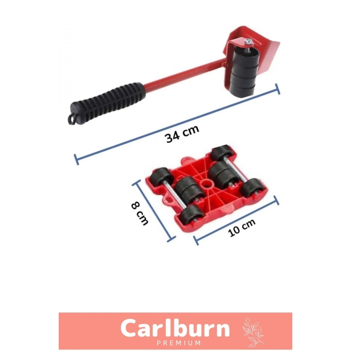Özel Üretim Abs Plastik Tekerlekli Basit Ağır Beyaz Eşya Mobilya Kaydırma Aleti Aparatı Krikolu Set