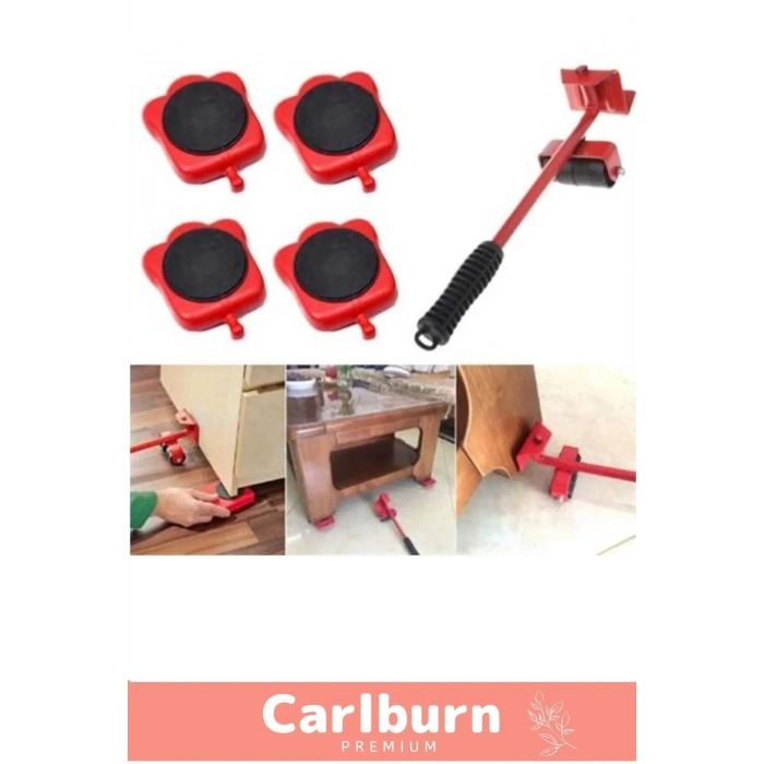 Özel Üretim Abs Plastik Tekerlekli Basit Ağır Beyaz Eşya Mobilya Kaydırma Aleti Aparatı Krikolu Set