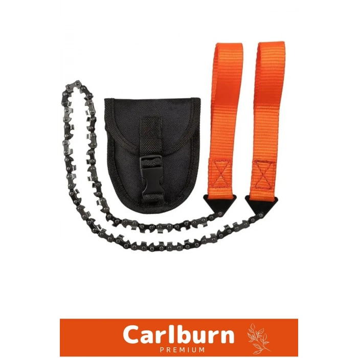 Özel Tasarım Hafif Kompakt Dayanıklı Saplı Pratik Taşınabilir Çantalı Mini El Zincirli Testere