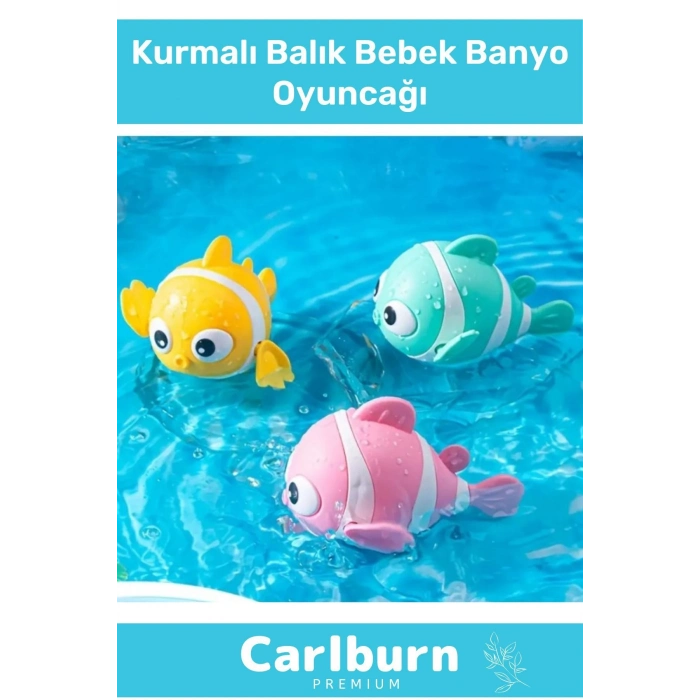 Özel Üretim Dayanıklı Eğlenceli Hafif Kurmalı Renkli Yüzen Balık Bebek Çocuk Banyo Su Oyuncağı
